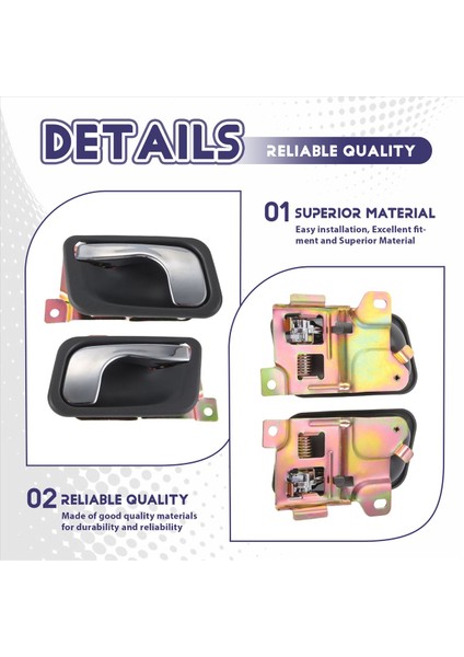 Mitsubishi Pajero Montero 1991-2000 MB669169/MB669170 Için 1 Çift Kapı Kolu (Yurt Dışından) indirimleri