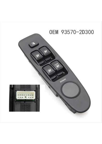 Hyundai Elantra 2000-2003 93570-2D300 Için Araba Tarafı Ana Güç Penceresi Anahtarı (Yurt Dışından) indirimleri