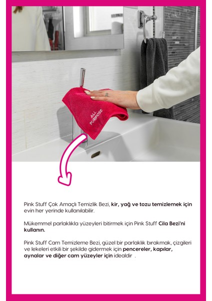 Mucizevi Mikrofiber Bez Koleksiyonu 3'lü Paket-Cam/çok Amaçlı/parlaklık modelleri