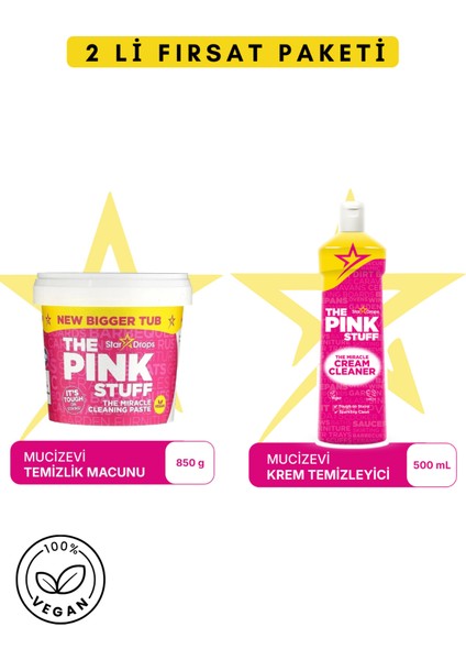 Mucizevi Miracle Temizlik Macunu 850 gr - Mucizevi Krem 500 ml