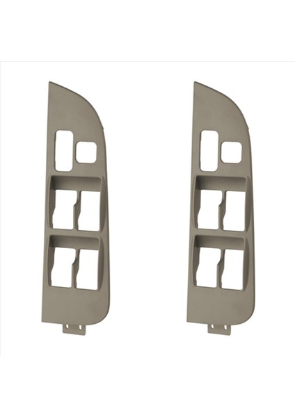 2x Araç Sürücü Tarafı Ana Güç Kapı Penceresi Switch Toyota Corolla Için Çerçeve Trim 1998-2002 74232-02060-C0 Bej (Yurt Dışından)