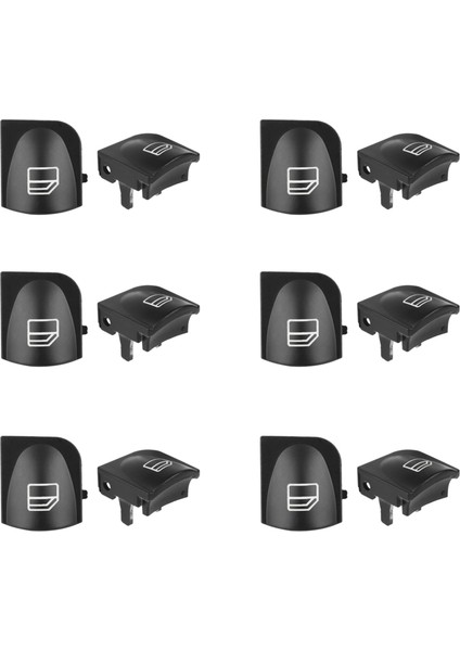 Mercedes Için 12X Pencere Anahtarı Düğmesi Kapakları Benz W203 W208 C Clk Sınıf Ön Sol+Sağ (Yurt Dışından)