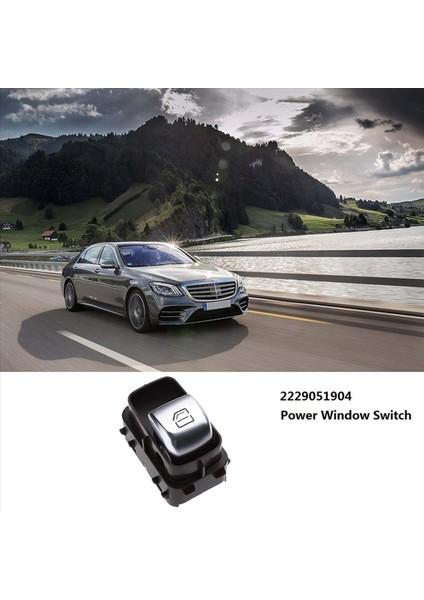 3x Enerji Penceresi Anahtarı 2229051904 Mercedes-Benz E-Serisi S-Serisi W213 W217 W222 W247 Araç Aksesuarları Siyah (Yurt Dışından) fırsatları