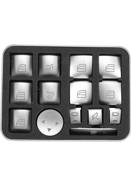 42X Araba Pencere Cam Kaldırma Düğmesi Sticker Için Mercedes Benz B C E Gla Cla Glk Gl ml Gle Sınıf (Yurt Dışından) modelleri