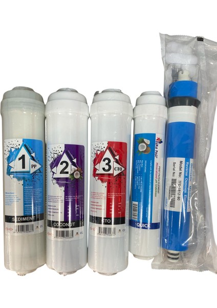 Kapalı Kasa 5li Su Arıtma Filtre Nsf Onaylı Tatlandırıcı Domestic Membran