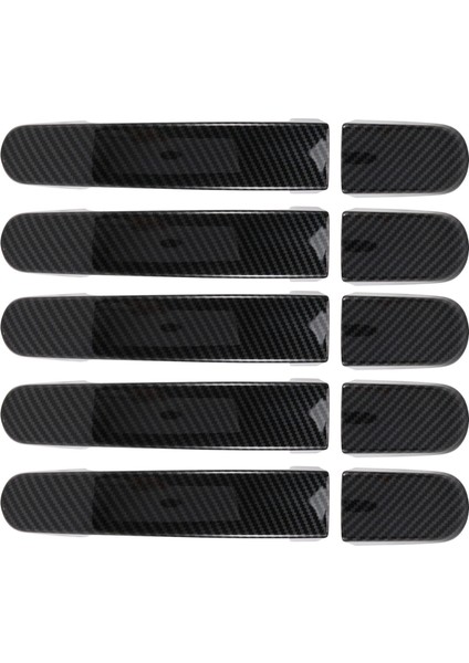 5 Adet Araba Kapı Kolu Kapak Ford Transit Özel Turnuva 2014-2020 Karbon Fiber Kapı Kolu Çıkartma Dekorasyonu (Yurt Dışından)