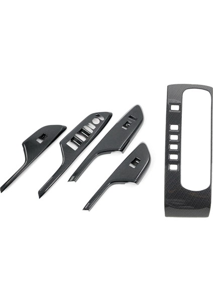 Honda Civic 10TH 2016-2018 Için Dişli Vardiyası Kutusu Paneli Kapağı ve Kolçak Penceresi Yükselme Kaldırma Kontrol Anahtarı Kapağı Kapağı (Yurt Dışından)