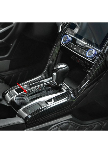 Honda Civic 10TH 2016-2018 Için Dişli Vardiyası Kutusu Paneli Kapağı ve Kolçak Penceresi Yükselme Kaldırma Kontrol Anahtarı Kapağı Kapağı (Yurt Dışından) indirimleri