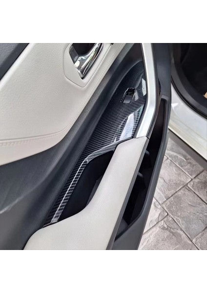 Toyota Veloz Için 2022-2024 Karbon Fiber Araba Cam Cam Kaldırma Anahtarı Panel Kapak Döşeme Iç Aksesuarlar (Yurt Dışından) indirimleri