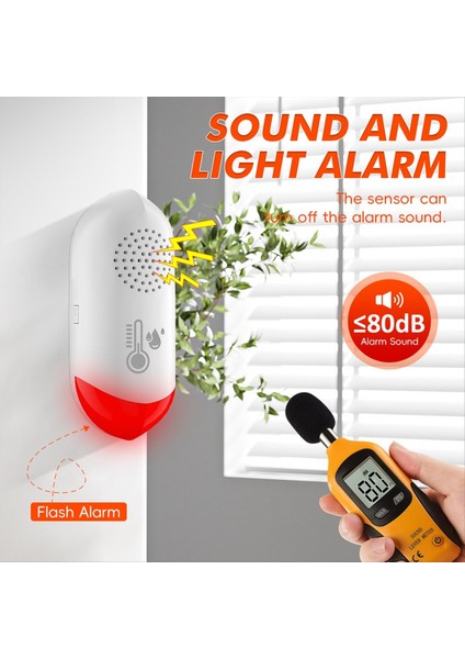 Wifi Sıcaklık ve Nem Sensörü Mobilya Sıcaklığı ve Nem Dedektörü Akıllı Sıcaklık Nem Alarmı (Yurt Dışından) indirimleri