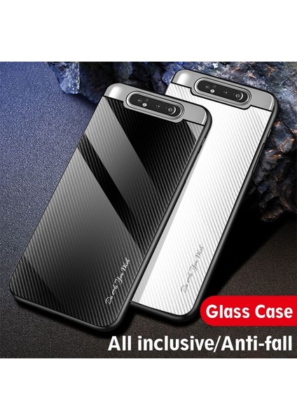 Galaxy A80 / A90 Için Gradyan Renkli Temperli Cam + Tpu Telefon Kılıfı (Yurt Dışından) fiyatları