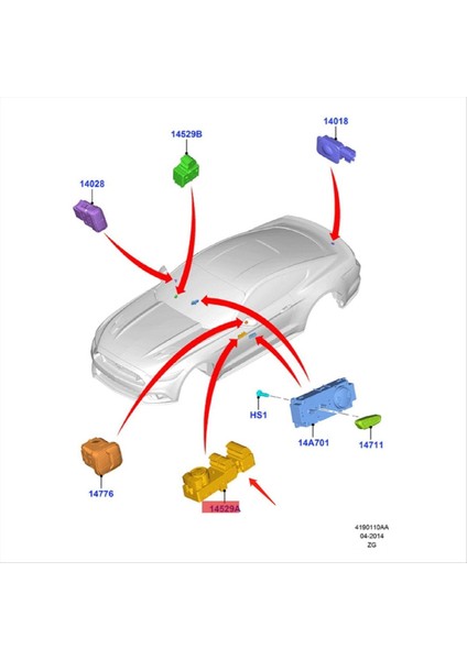 Ford Mustang Coupe Için 2015-2022 Sürücü Yan Kapı Master Pencere Anahtarı Ayna Kontrol Düğmesi FR3Z-14529-AC FR3Z14529AC (Yurt Dışından) modelleri