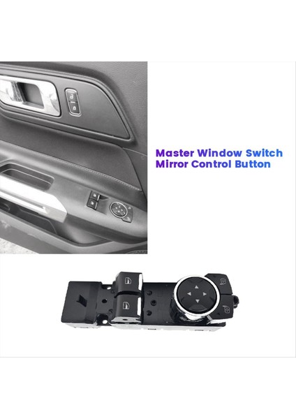 Ford Mustang Coupe Için 2015-2022 Sürücü Yan Kapı Master Pencere Anahtarı Ayna Kontrol Düğmesi FR3Z-14529-AC FR3Z14529AC (Yurt Dışından) indirimleri