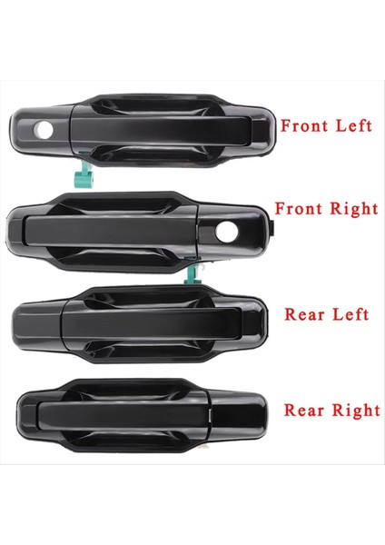 2pcs Arka Sol+Kia Sorento 2003-2009 Için Arka Sağ Dış Kapı Kolu 826503E021/826603E021/836503E01 (Yurt Dışından) fırsatları