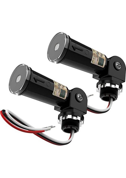 2 Paket Alacakaranlıktan Şafak/gündüz Gece Sensörü Fotoelektrik Anahtar Fotoğraf Hücre Sensörü IP65 Dış Işık Için Su Geçirmez Fotosel (Yurt Dışından)