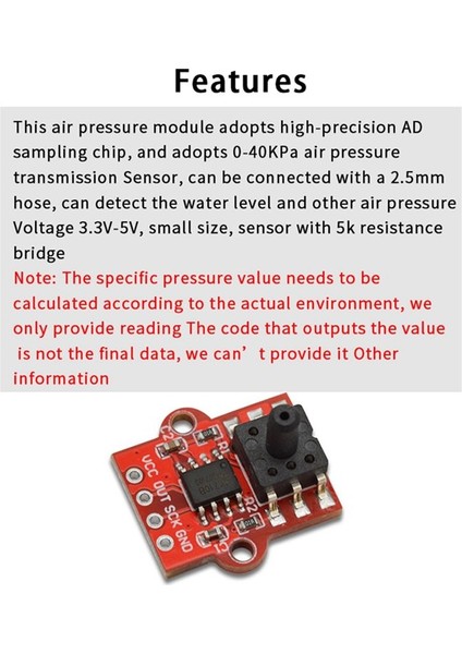 3x 0-40KPA Hava Basınç Sensörü Modülü Su Seviyesi ve Sıvı Seviye Sensör Kontrolör Kartı (Yurt Dışından) indirimleri