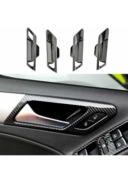 4pcs Araba Iç Kapı Kolu Golf Için Kase Döşeme Mk6 2010-2013 Karbon Fiber (Yurt Dışından) fiyatları