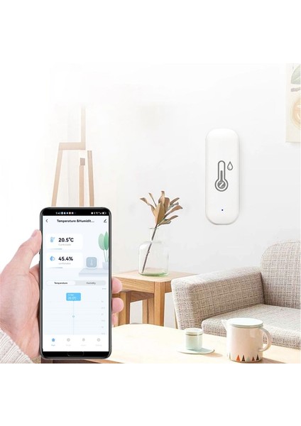 Tuya Smart Zıgbee Sıcaklık Nem Sensörü Kapalı Higometre Uygulaması Uzaktan Gerçek Zamanlı Izleme Alexa Google ile Çalışır (Yurt Dışından) modelleri