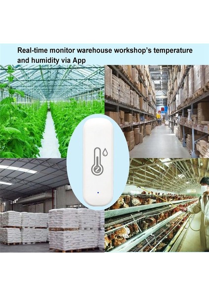 Tuya Smart Zıgbee Sıcaklık Nem Sensörü Kapalı Higometre Uygulaması Uzaktan Gerçek Zamanlı Izleme Alexa Google ile Çalışır (Yurt Dışından) indirimleri