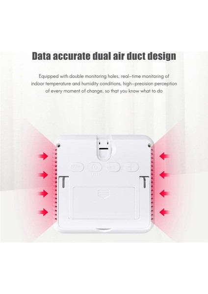 Wifi Akıllı Ev Sıcaklığı Nem Sensörü Akıllı Yaşam Iç Mekan Sıcaklık Alarm Sensörü Ev Için Saat Fonksiyonu (Yurt Dışından) fırsatları