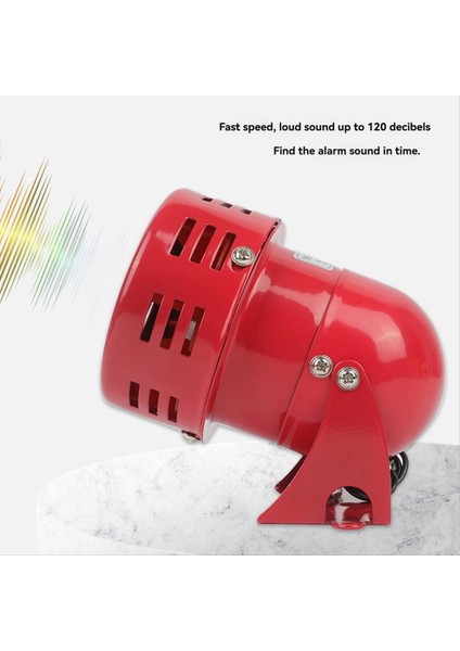 DC24V Kırmızı Mini Metal Motor Siren Endüstriyel Alarm Sesi Elektrik Koruma Hırsızlığa Karşı 120DB MS-190 (Yurt Dışından) indirimleri
