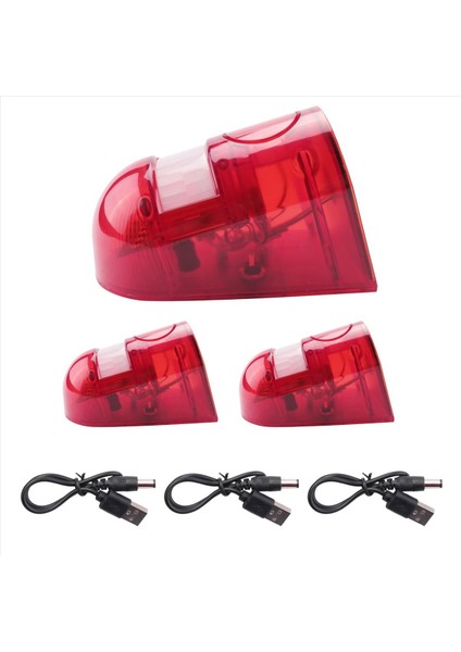 3 Paket Güneş Flaşı Işık Hareket Sensörü Alarmı 129DB Ses Güvenliği Siren IP65 Villa Çiftliği Yard Bahçesi Için Su Geçirmez (Yurt Dışından)