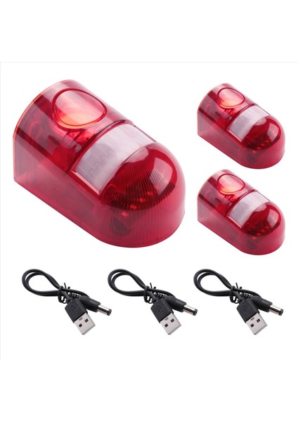 3 Paket Güneş Flaşı Işık Hareket Sensörü Alarmı 129DB Ses Güvenliği Siren IP65 Villa Çiftliği Yard Bahçesi Için Su Geçirmez (Yurt Dışından) fırsatları