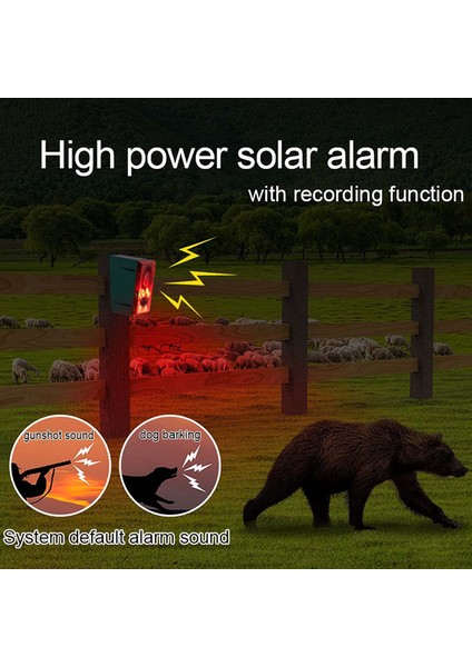 Uzaktan Kumanda ile Açık Güneş Hareket Sensörü Alarmı 130DB Ses Işık Alarmı Sireni Ses Alarmı Güvenlik Alarm Sistemi (Yurt Dışından) modelleri