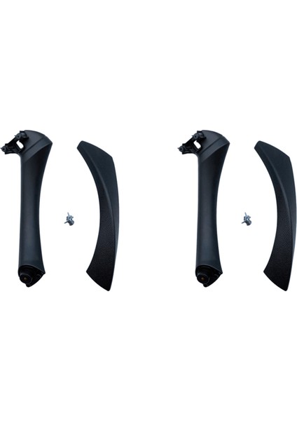 2x Araba Sağ Iç Kapı Çekme Kolu Kapak Trimine Sahip Bmw 3 Serisi E90 E91 E92 2004-2012 Siyah (Yurt Dışından)