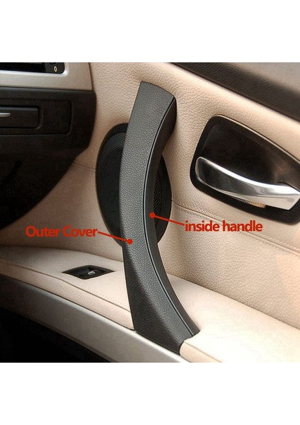 2x Araba Sağ Iç Kapı Çekme Kolu Kapak Trimine Sahip Bmw 3 Serisi E90 E91 E92 2004-2012 Siyah (Yurt Dışından) fiyatları