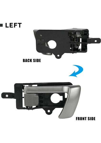 4x Sol +Sağ Yan Iç Iç Kapı Kolu 2007-2012 Gri Knob ile Hyundai Santa Fe 82610-2B010 82620-2B010 (Yurt Dışından) indirimleri