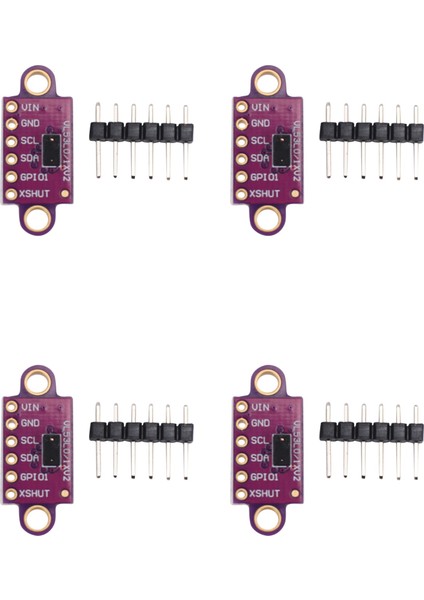 Arduino Için 4x VL53L0X Uçuş Süresi Mesafesi Sensörü GY-VL53L0XV2 Modülü (Yurt Dışından)