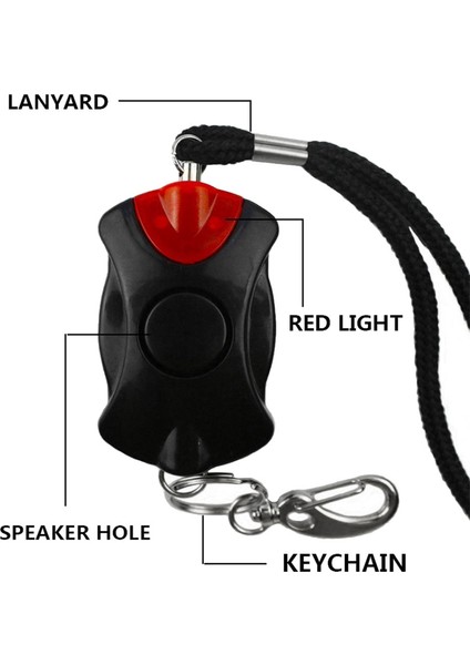 2x 125DB Koru Krallık Kişisel Savunma Siren Çocuklar Için Kilit Anti-Saldırı Güvenliği Kız Yaşlı Kadınlar (Yurt Dışından) fiyatları