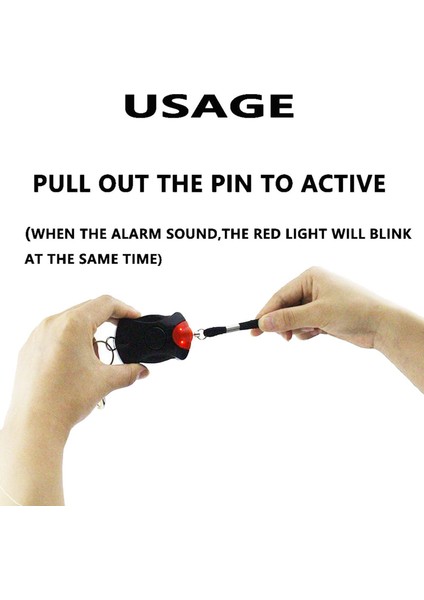 2x 125DB Koru Krallık Kişisel Savunma Siren Çocuklar Için Kilit Anti-Saldırı Güvenliği Kız Yaşlı Kadınlar (Yurt Dışından) modelleri