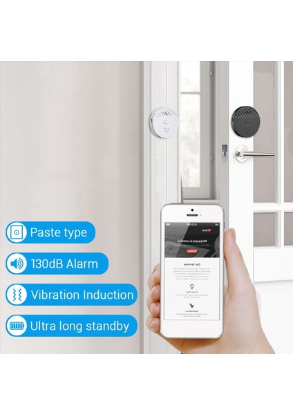 2x Tuya Akıllı Wifi Alarm Kapısı ve Pencere Titreşim Sensörü Güvenlik Koruma Uyarısı Alexa Akıllı Yaşam (Siyah) ile Çalışır (Yurt Dışından) fiyatları