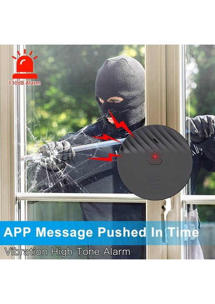 2x Tuya Akıllı Wifi Alarm Kapısı ve Pencere Titreşim Sensörü Güvenlik Koruma Uyarısı Alexa Akıllı Yaşam (Siyah) ile Çalışır (Yurt Dışından) fırsatları