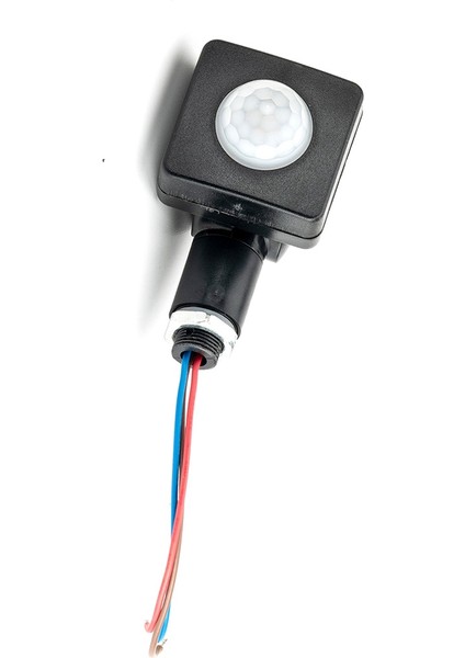 AC85-265V IP65 Hareket Sensörü Ayarlanabilir Pır Anahtarı Ultratin LED Işık Pir Dış Mekan Hareket Sensörü Dedektörü 12MM Siyah (Yurt Dışından)