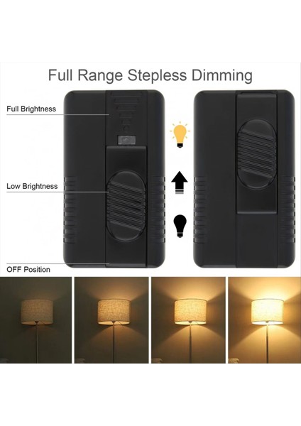 Ayak Dimmer Switch Tam Sıralı Slayt Slayt Kontrol Anahtarı Zemin Işık Leak Akkor Ampul 100V-120V Eu-Plug Için (Yurt Dışından) modelleri