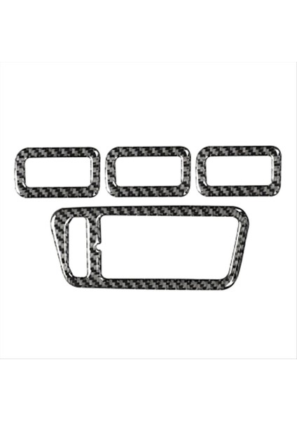 Araç Karbon Fiber Araba Pencere Kontrol Anahtarı Panel Dekor Vw Golf Için Destek Dikkatli Çıkartmalar 7 Mk7 2013-2017 (Yurt Dışından)