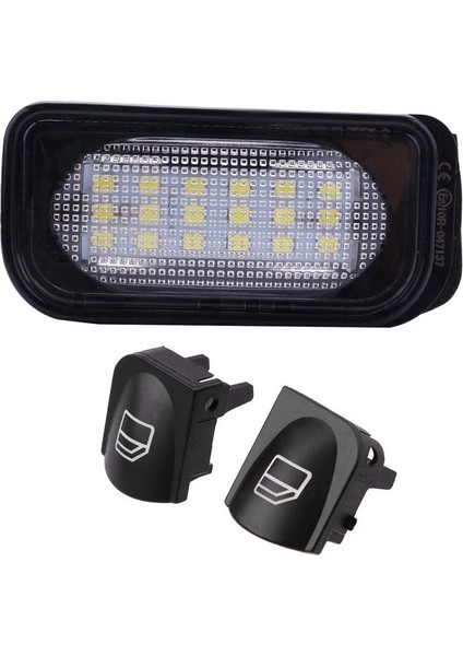 2 Çift Araç Aksesuarları 1 Çift Hata Plakası Işık Tabanı ve 1 Çift Ön Cam Pencere Anahtarı Onarım Düğmesi Kapakları (Yurt Dışından)