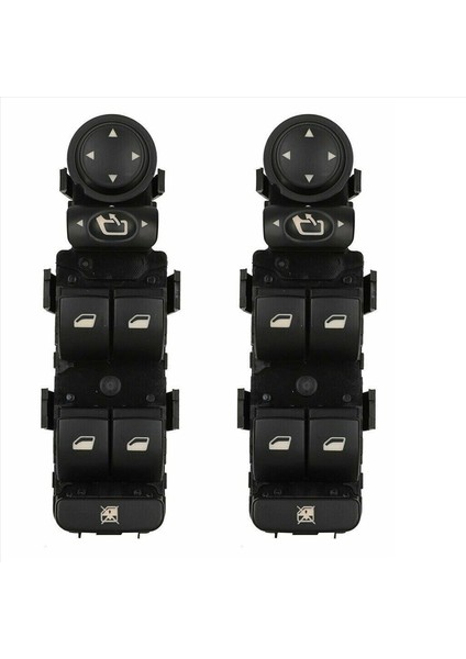 2x Araç Anahtarları Sol Ön Kapı Cam Kaldırıcı Anahtarı Elektrikli Pencere Anahtarı 6554HQ ET100730140 Citroen C5 I ve Iı C8 Için (Yurt Dışından)