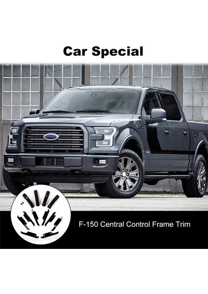 Ford F150 2015-2020 Kapı Kolları Kapaklar + Kapı Kase Koruyucusu Kapaklar Kaplama Aksesuarları - Abs Black (Yurt Dışından) modelleri
