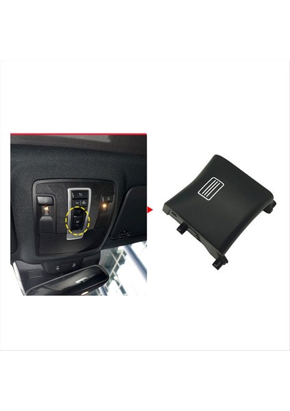 Araba Sunroof Pencere Anahtarı Düğmesi Kapak Kapalı Tavan Işık Anahtarı Mercedes-Benz ml Gl Gle G W166 W292 W463 Siyah (Yurt Dışından) modelleri