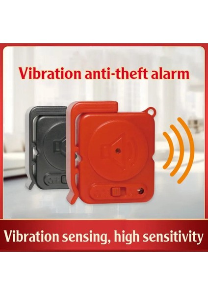 Titreşim Alarm Sensörleri 120DB Ultra Slim Dedektörü Ev Penceri Kapısı Bisiklet Çantası Güvenliği Için Hırsızlık Önleme Hırsız Alarmı Kırmızı (Yurt Dışından) fırsatları