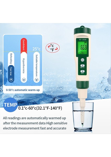 Profesyonel Gıda Ph Metre Yüksek Doğruluk Sensörü Sıcaklık Asitlik Test Cihazı Peynir Eti Konserve Hamur Toprağı Ph Metre (Yurt Dışından) fiyatları