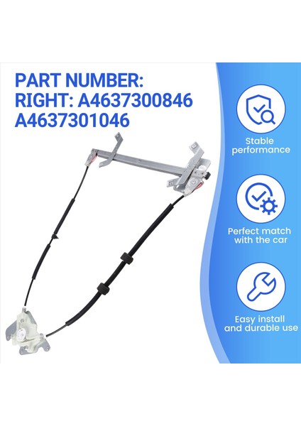 Mercedes Için Motorsuz Araba Arka Kapı Pencere Regülatörü Benz W463 G-Serisi G500 G55 G550 G63 A4637300846 A4637301046 R (Yurt Dışından) indirimleri