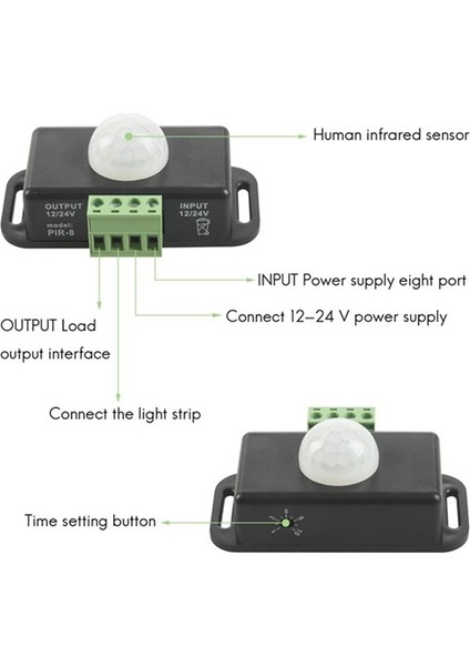 5pcs Dc 12 24V 8A Otomatik Ayarlanabilir Pır Hareket Sensörü Anahtarı Ir Kızılötesi Dedektör LED Şerit Için Işık Anahtarı Modülü (Yurt Dışından) fırsatları