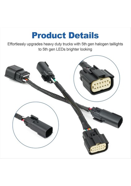 2pcs Halojen-Led Arka Lamba Adaptör Dönüşüm Kablo Demeti Ram 2500 3500 Kamyon 2019-2024 5 Gen Kuyruk Lambası (Yurt Dışından) fiyatları