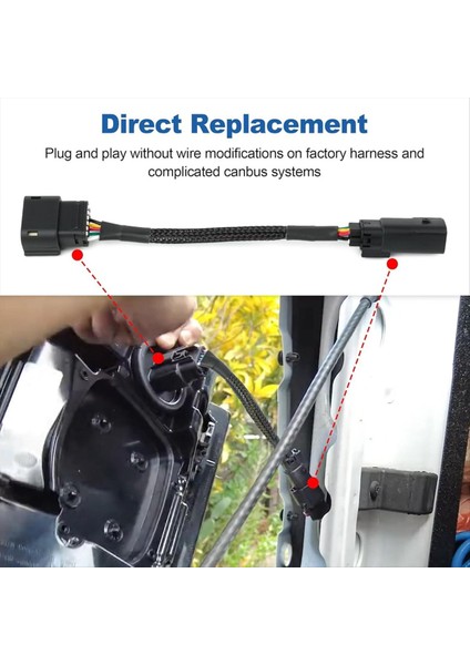 2pcs Halojen-Led Arka Lamba Adaptör Dönüşüm Kablo Demeti Ram 2500 3500 Kamyon 2019-2024 5 Gen Kuyruk Lambası (Yurt Dışından) fırsatları