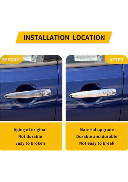 1paır Ön Kapı Dış Kolu Nissan Yaprağı Için Akıllı Giriş ile Krom 2009-2018 80645-1AA0A 80640-1AA0B (Yurt Dışından)